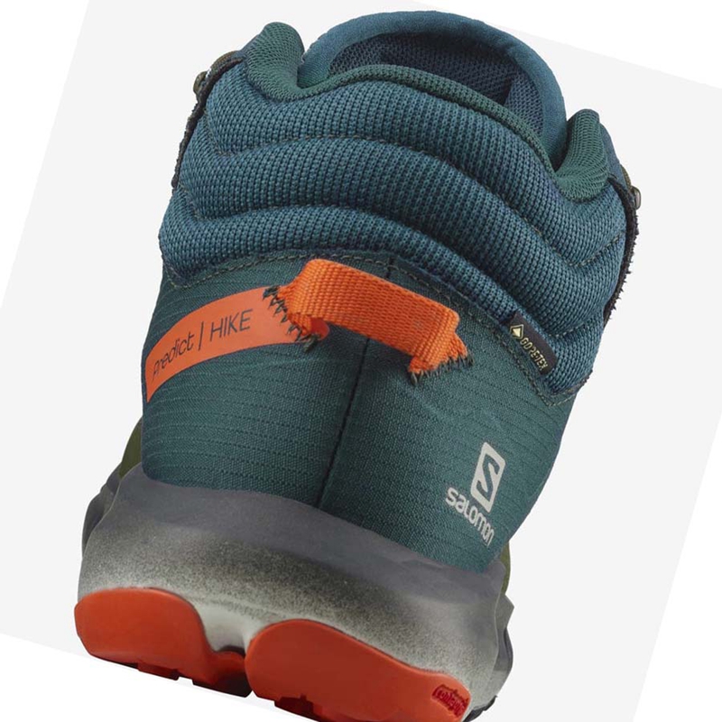 Salomon PREDICT HIKE MID GORE-TEX Vandringsskor Herr Mörkgröna Olivgröna | PXRQGNW-14