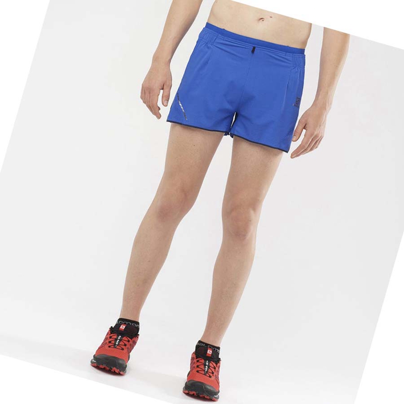 Salomon SENSE AERO 3'' Shorts Herr Blå | BMVTOWE-75