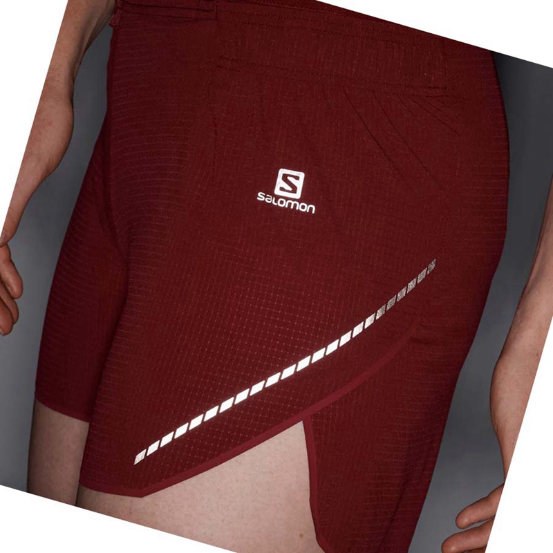 Salomon SENSE AERO 5'' Shorts Dam Röda | BPNCVOF-72