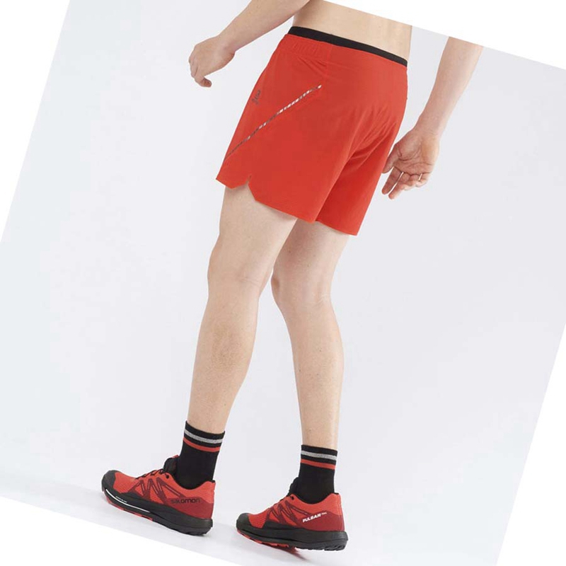 Salomon SENSE AERO 5'' Shorts Herr Orange | UGCLSPQ-97