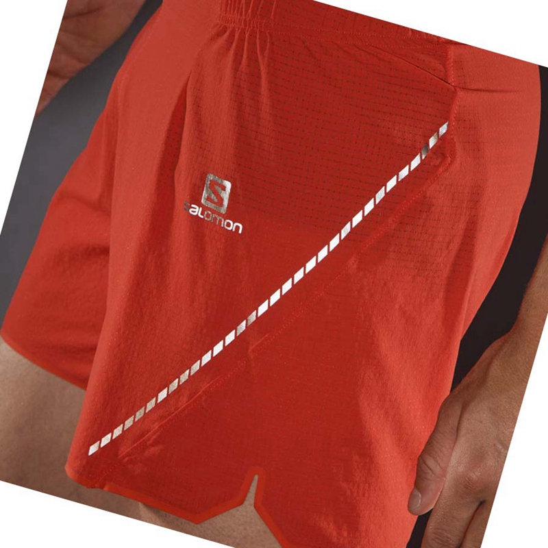 Salomon SENSE AERO 5'' Shorts Herr Orange | UGCLSPQ-97