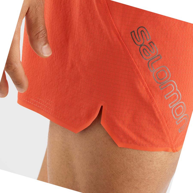 Salomon SENSE AERO 5'' Shorts Herr Orange | UGCLSPQ-97