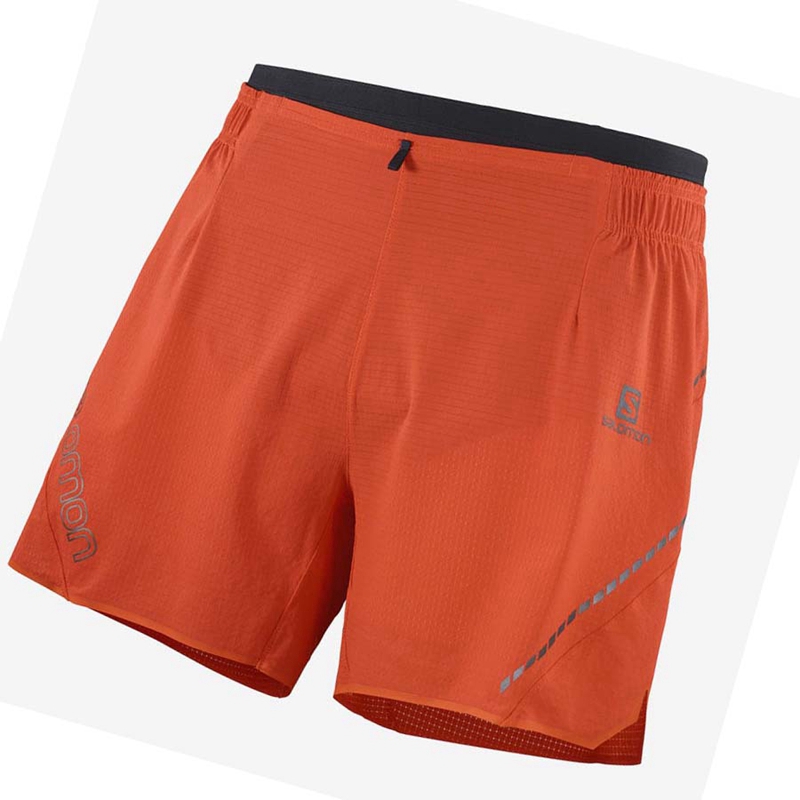 Salomon SENSE AERO 5\'\' Shorts Herr Orange | UGCLSPQ-97