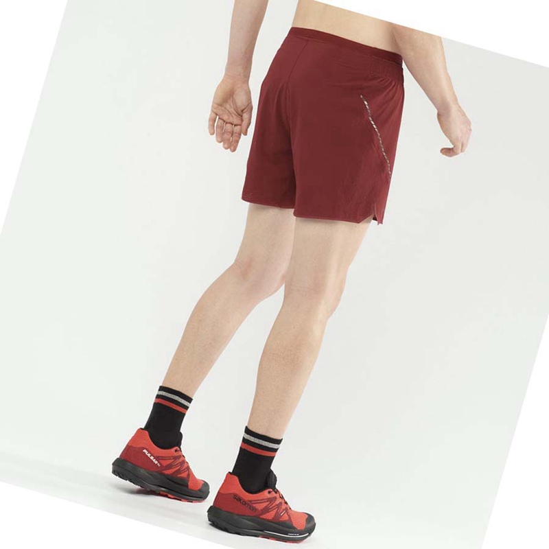 Salomon SENSE AERO 5'' Shorts Herr Röda | UTFYEMS-87