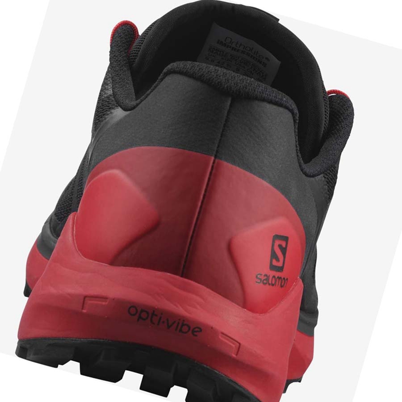 Salomon SENSE RIDE 4 Trail löparskor Herr Svarta Röda | NGFYMJQ-13