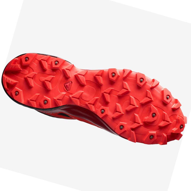 Salomon SNOWSPIKE CLIMASALOMON™ WATERPROOF Trail löparskor Herr Svarta Röda | RCZQIUJ-76