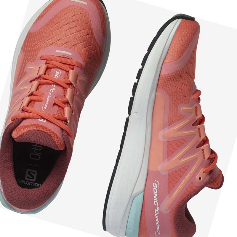 Salomon SONIC 4 Löparskor Dam Rosa | SENLQXO-10