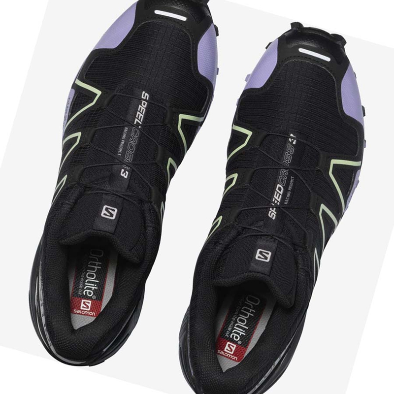 Salomon SPEEDCROSS 3 Sneakers Dam Svarta Lila | AWINPEM-91