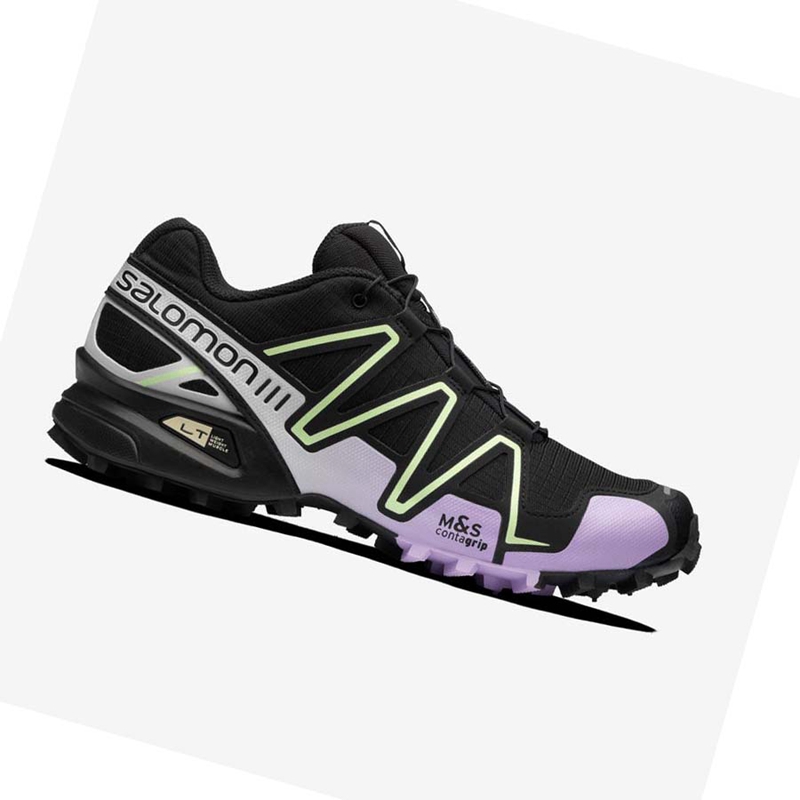 Salomon SPEEDCROSS 3 Sneakers Dam Svarta Lila | AWINPEM-91