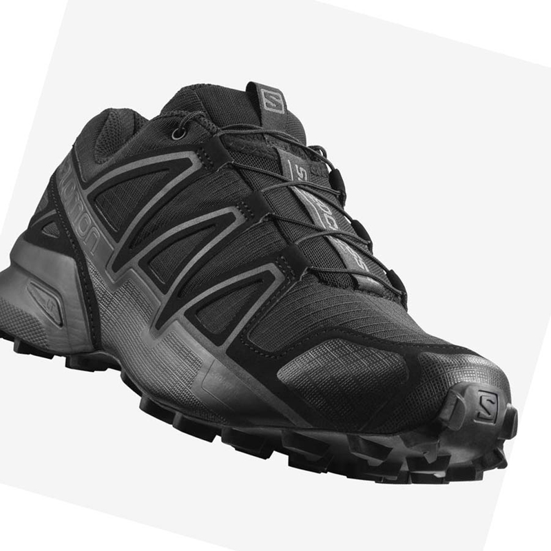 Salomon SPEEDCROSS 4 WIDE FORCES Stövlar Dam Svarta | FYHZQET-25