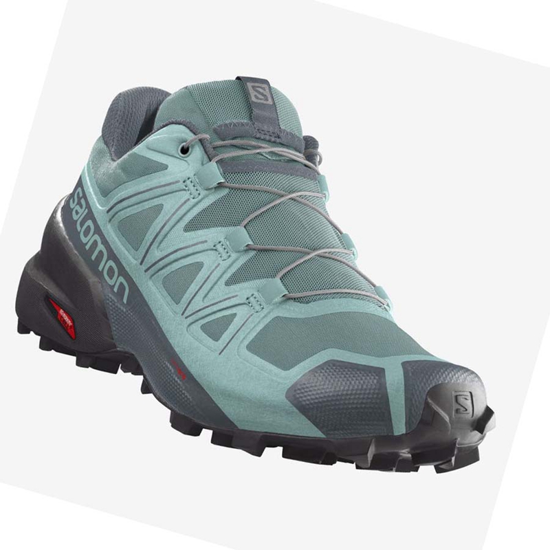 Salomon SPEEDCROSS 5 Trail löparskor Dam Gröna | QPVSYZN-60