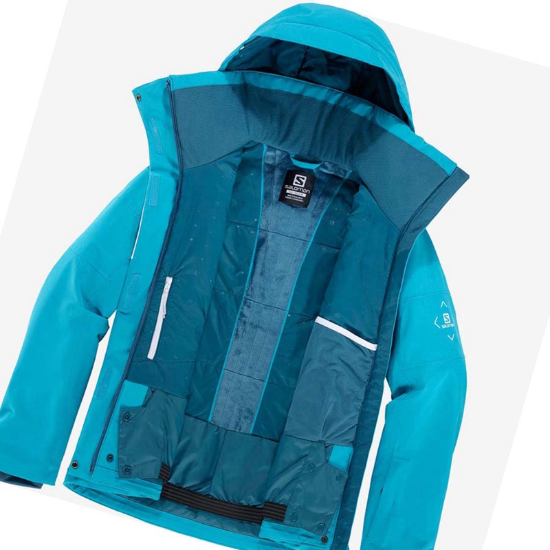 Salomon SPEED INSULATED Jacka Dam Blå | ZYIHGLR-71