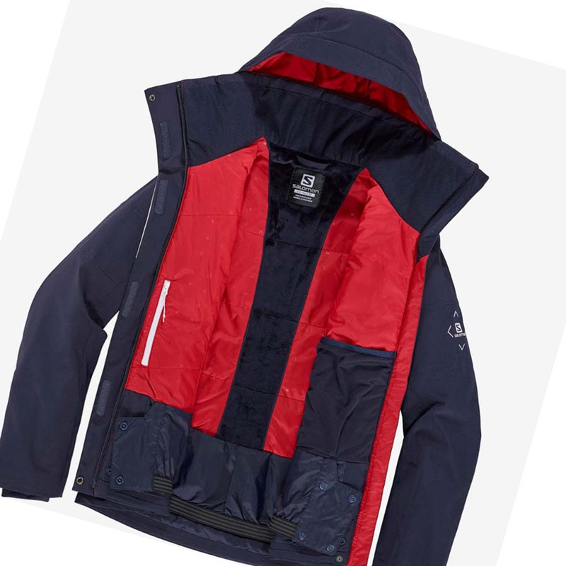 Salomon SPEED INSULATED Jacka Dam Marinblå | JFLZXIW-16