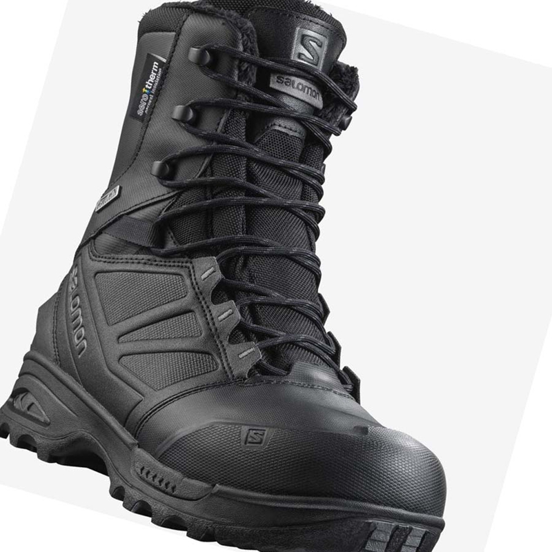 Salomon TOUNDRA FORCES CLIMASALOMON™ WATERPROOF Stövlar Herr Svarta | JNLXKYS-58