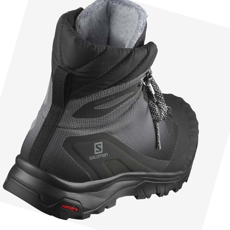 Salomon VAYA BLAZE THINSULATE™ CLIMASALOMON™ WATERPROOF Vinterkängor Dam Svarta | AXZTMNW-21