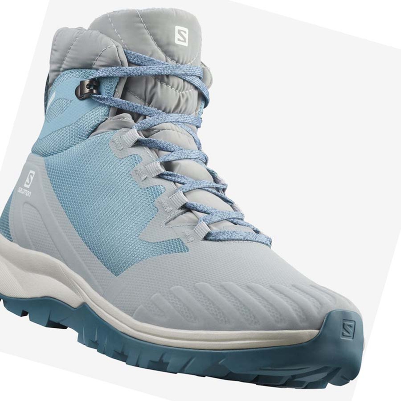 Salomon VAYA BLAZE THINSULATE™ CLIMASALOMON™ WATERPROOF Vinterkängor Dam Blå | JMCULWF-45