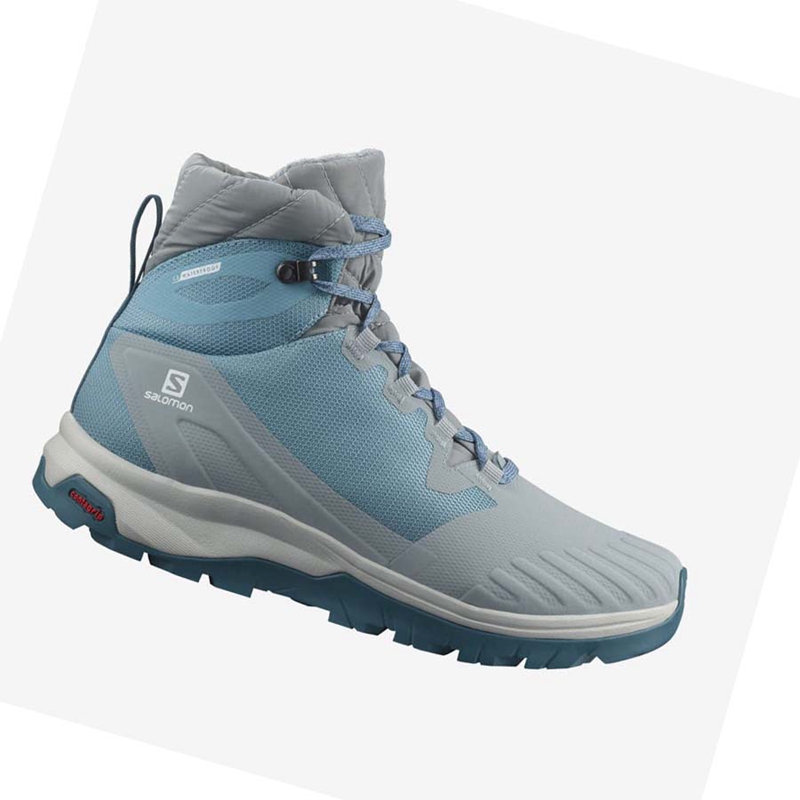 Salomon VAYA BLAZE THINSULATE™ CLIMASALOMON™ WATERPROOF Vinterkängor Dam Blå | JMCULWF-45