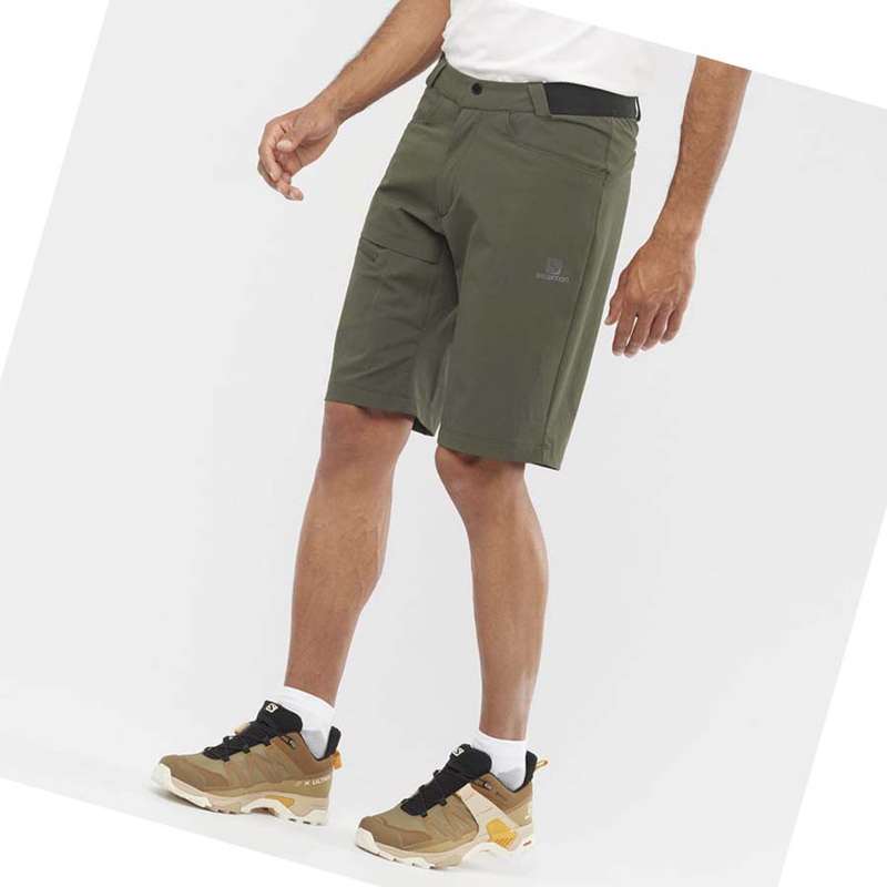 Salomon WAYFARER Shorts Herr Olivgröna | JCAFPBE-34