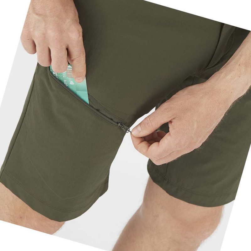 Salomon WAYFARER Shorts Herr Olivgröna | JCAFPBE-34