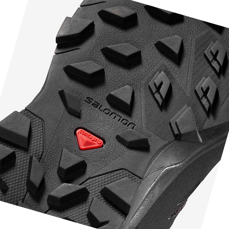 Salomon WoOUTLINE MID GORE-TEX Vandringsskor Dam Marinblå | TQMPHEB-69