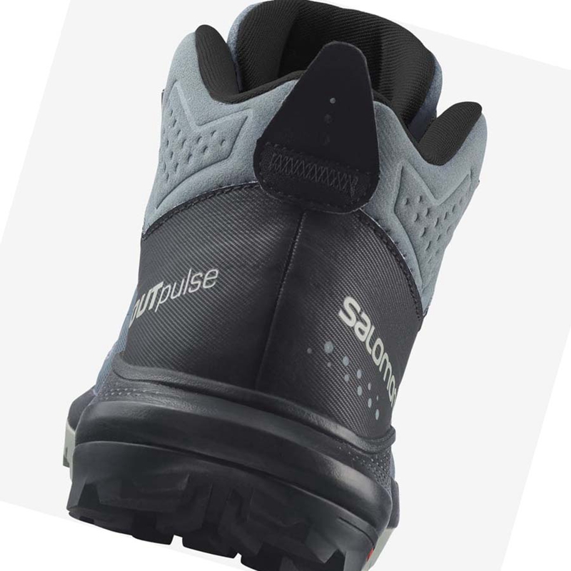 Salomon WoOUTPULSE MID GORE-TEX Vandringsskor Dam Silver | AVMFBCN-72