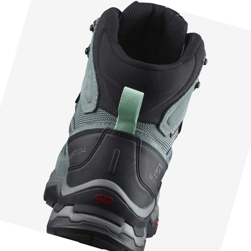 Salomon WoQUEST 4 GORE-TEX Vandringsskor Dam Blå | QAXPJKG-32