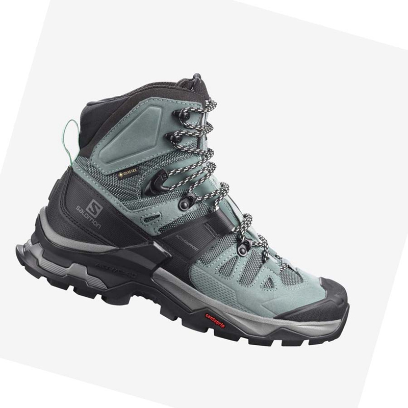 Salomon WoQUEST 4 GORE-TEX Vandringsskor Dam Blå | QAXPJKG-32