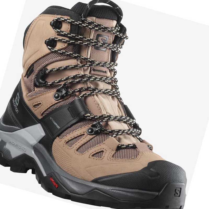 Salomon WoQUEST 4 GORE-TEX Vandringsskor Dam Bruna | SDWYJHI-20