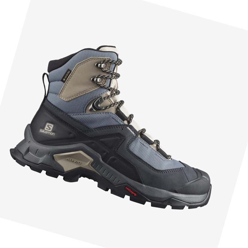 Salomon WoQUEST ELEMENT GORE-TEX Vandringsskor Dam Svarta | GKZHJWV-40