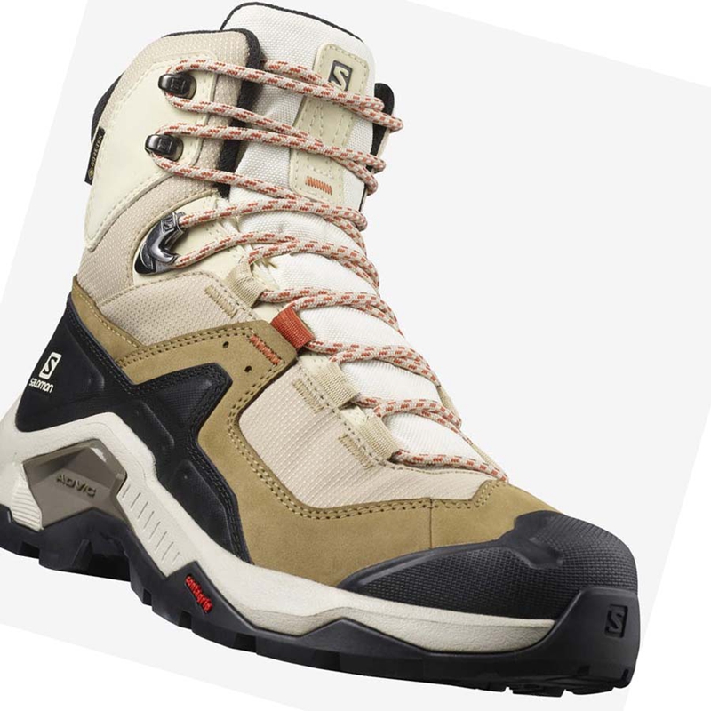 Salomon WoQUEST ELEMENT GORE-TEX Vandringsskor Dam Bruna | VIHJSYC-20