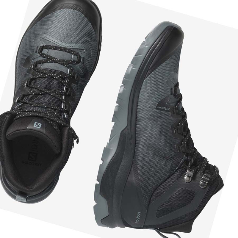 Salomon WoVAYA MID GORE-TEX Vandringsskor Dam Svarta | YGUFBVC-92