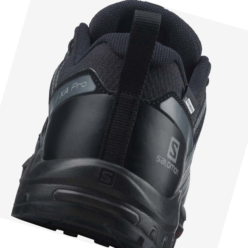 Salomon XA PRO V8 CLIMASALOMON™ WATERPROOF Vandringsskor Barn Svarta | FWAUTQR-48