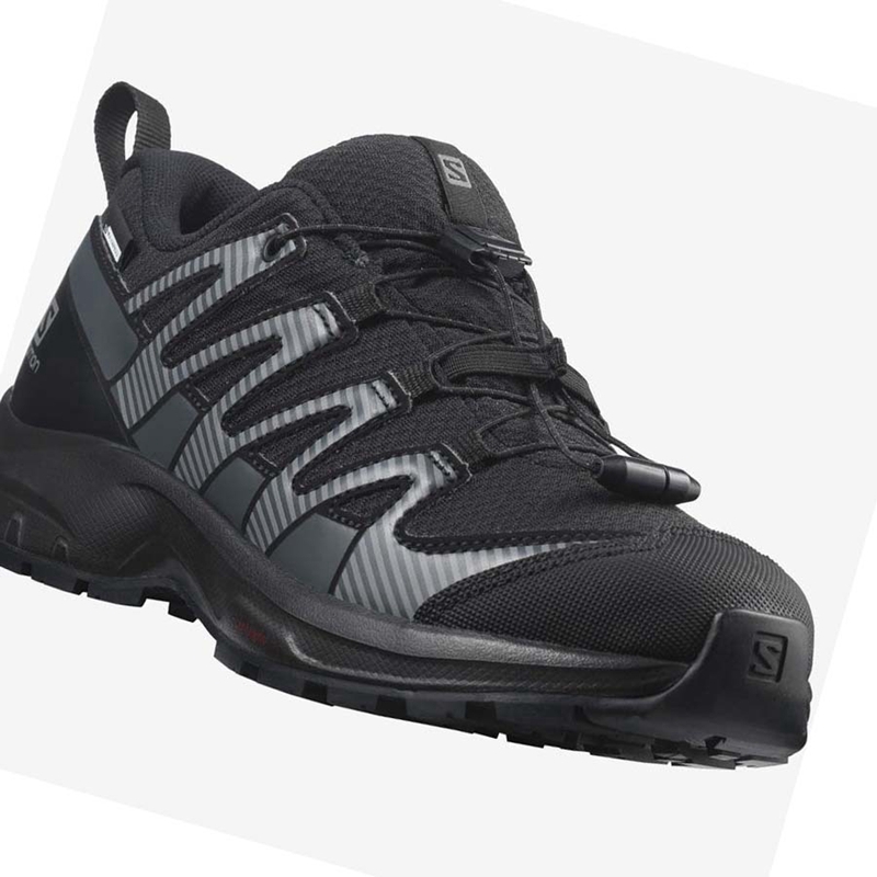 Salomon XA PRO V8 CLIMASALOMON™ WATERPROOF Vandringsskor Barn Svarta | FWAUTQR-48