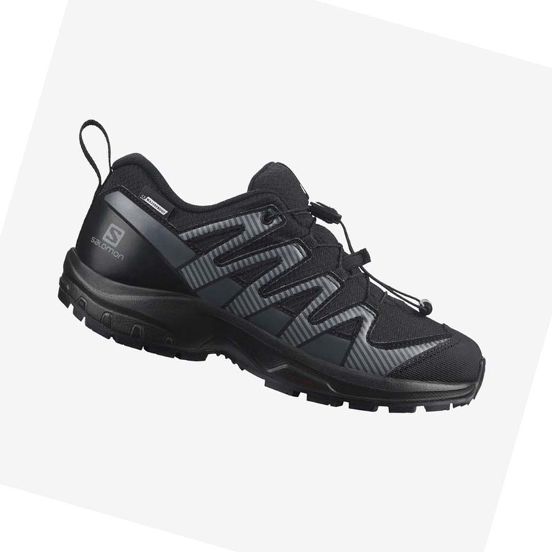 Salomon XA PRO V8 CLIMASALOMON™ WATERPROOF Vandringsskor Barn Svarta | FWAUTQR-48