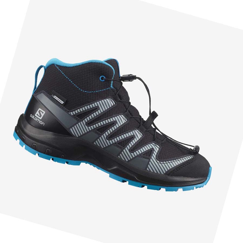 Salomon XA PRO V8 MID CLIMASALOMON™ WATERPROOF Trail löparskor Barn Svarta | OKZIAYP-92