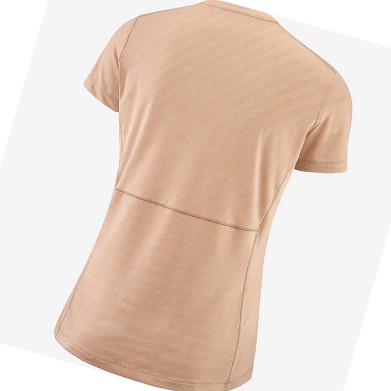 Salomon XA TEE W T-shirt Dam Rosa | VNWCHLJ-08