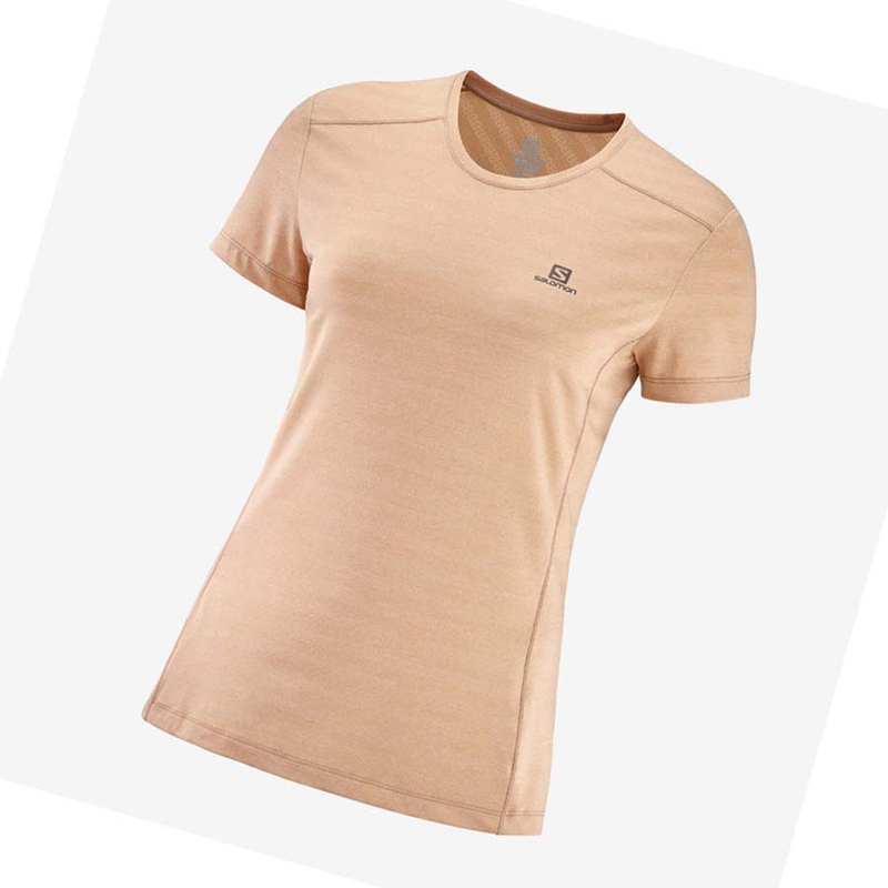 Salomon XA TEE W T-shirt Dam Rosa | VNWCHLJ-08