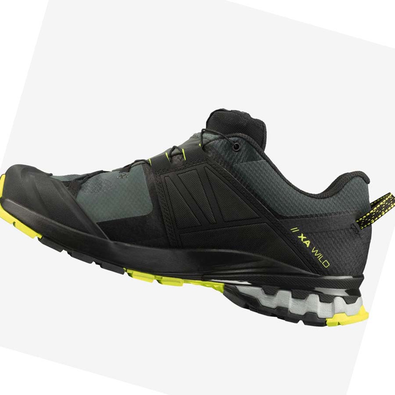 Salomon XA WILD GORE-TEX Trail löparskor Herr Svarta Olivgröna | AYFXINW-65