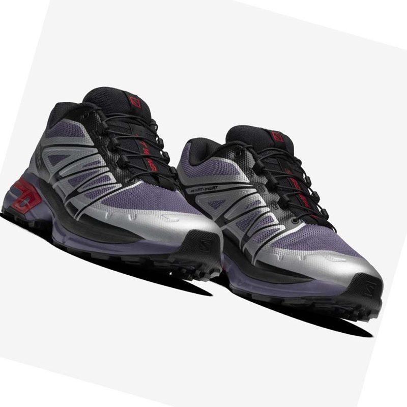 Salomon XT-WINGS 2 Sneakers Dam Silver Lila | UXAKEOW-94