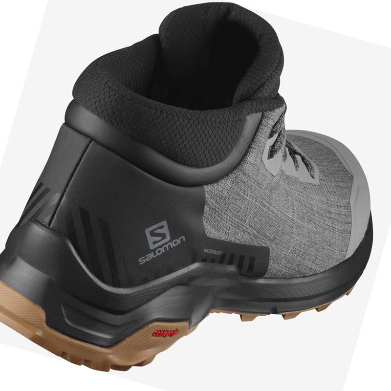 Salomon X REVEAL CHUKKA CLIMASALOMON™ WATERPROOF Vinterkängor Herr Grå | UPELMAC-64