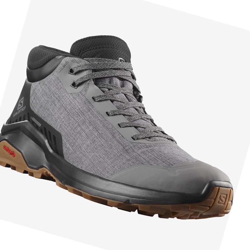 Salomon X REVEAL CHUKKA CLIMASALOMON™ WATERPROOF Vinterkängor Herr Grå | UPELMAC-64