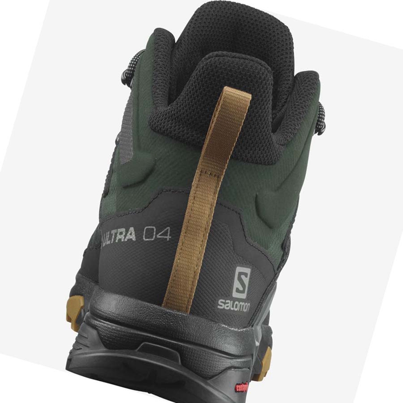 Salomon X ULTRA 4 MID GORE-TEX Vandringsskor Herr Gröna Svarta | PXGYVQC-48