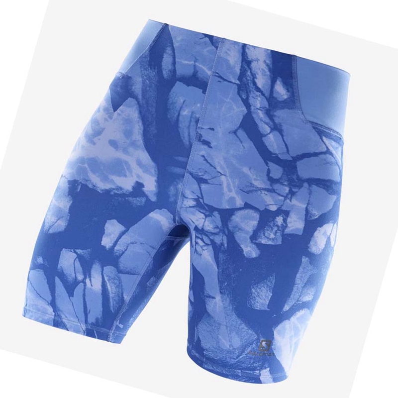 Salomon CROSS MULTI 7'' Shorts Dam Blå | FWBJATX-32