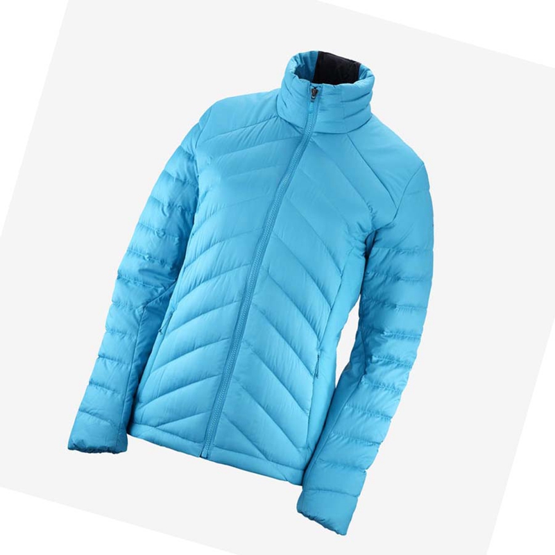 Salomon ESSENTIAL XWARM DOWN INSULATED Jacka Dam Blå | QUPYCBR-70