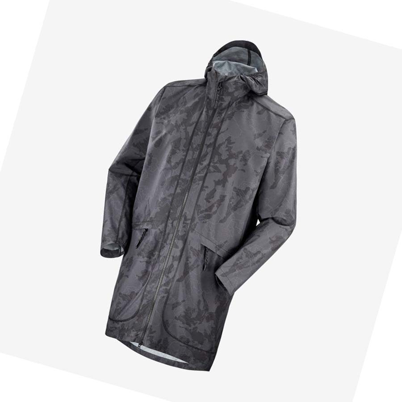 Salomon OUTLIFE LONG PACKABLE WINDBREAKERS Jacka Dam Svarta | UQLPEZT-08