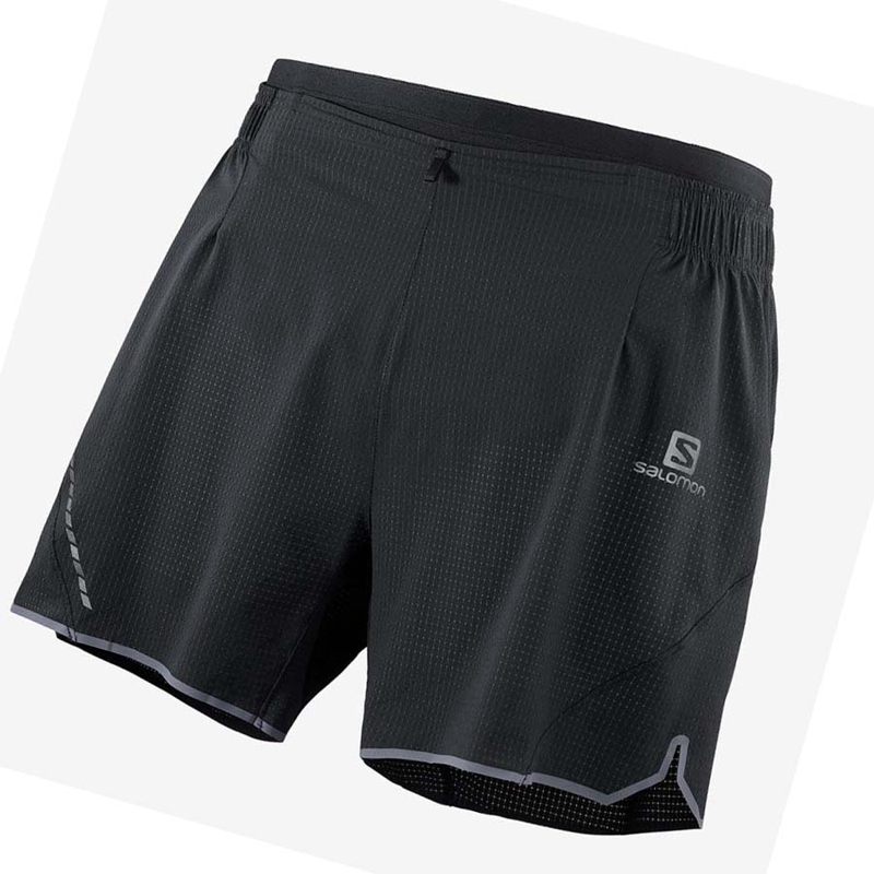 Salomon SENSE AERO 5'' Shorts Herr Svarta | OWJTEQF-67