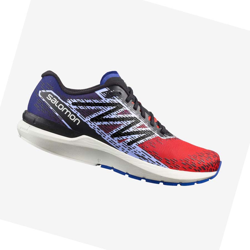 Salomon SONIC 5 BALANCE Löparskor Herr Röda Blå | YVRTCOH-34