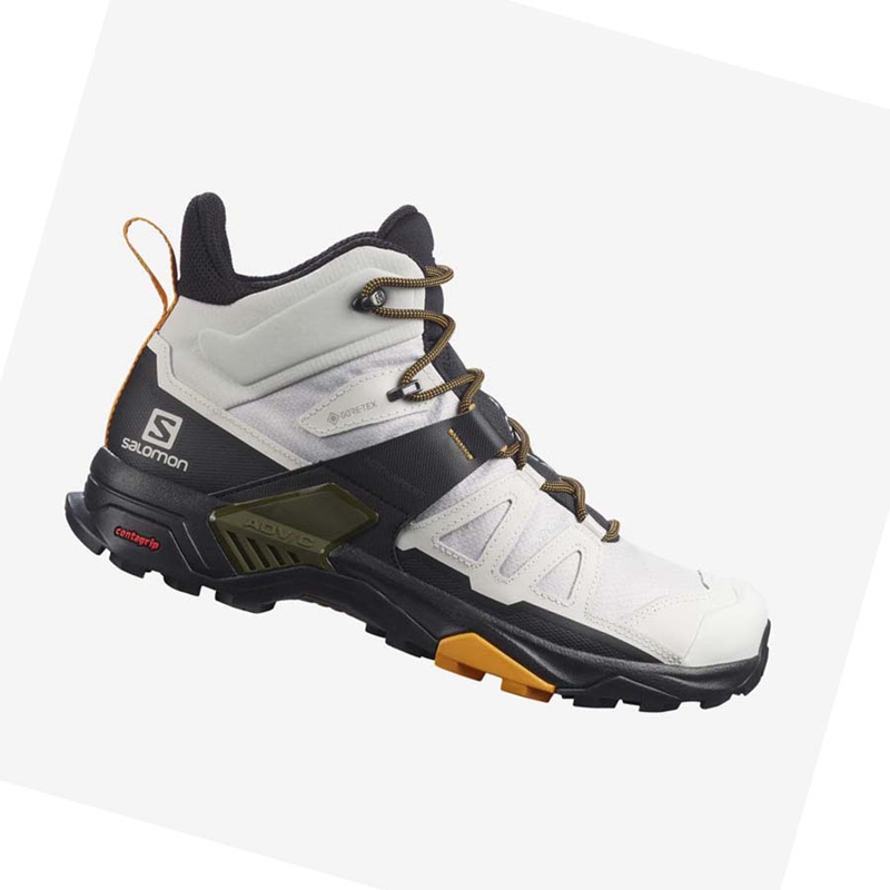 Salomon X ULTRA 4 MID GORE-TEX Vandringsskor Herr Vita Svarta | QVJWUOX-91